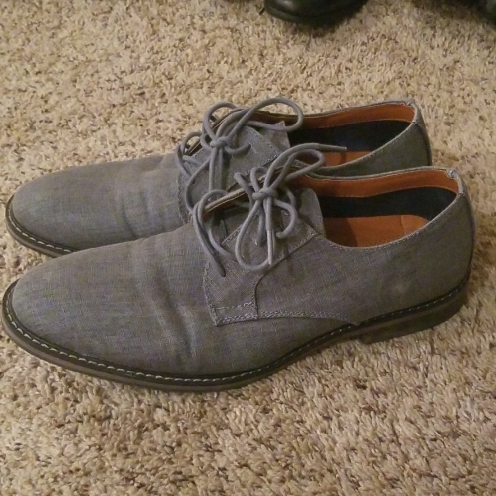 Denim blue shoes